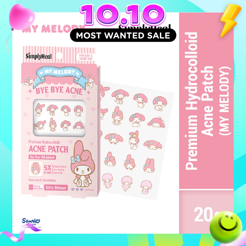 My Melody Day & Night Premium Hydrocolloid Acne Patch 20s image
