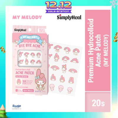 SIMPLYHEAL My Melody Day & Night Premium Hydrocolloid Acne Patch 20s