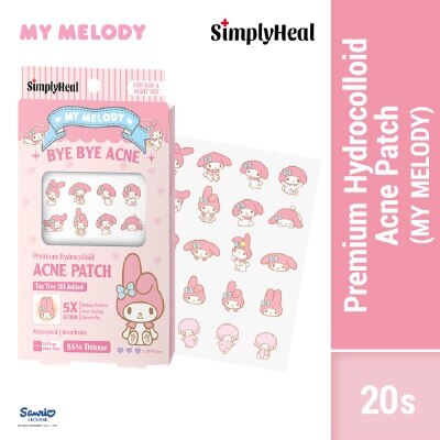 SIMPLYHEAL My Melody Day & Night Premium Hydrocolloid Acne Patch 20s