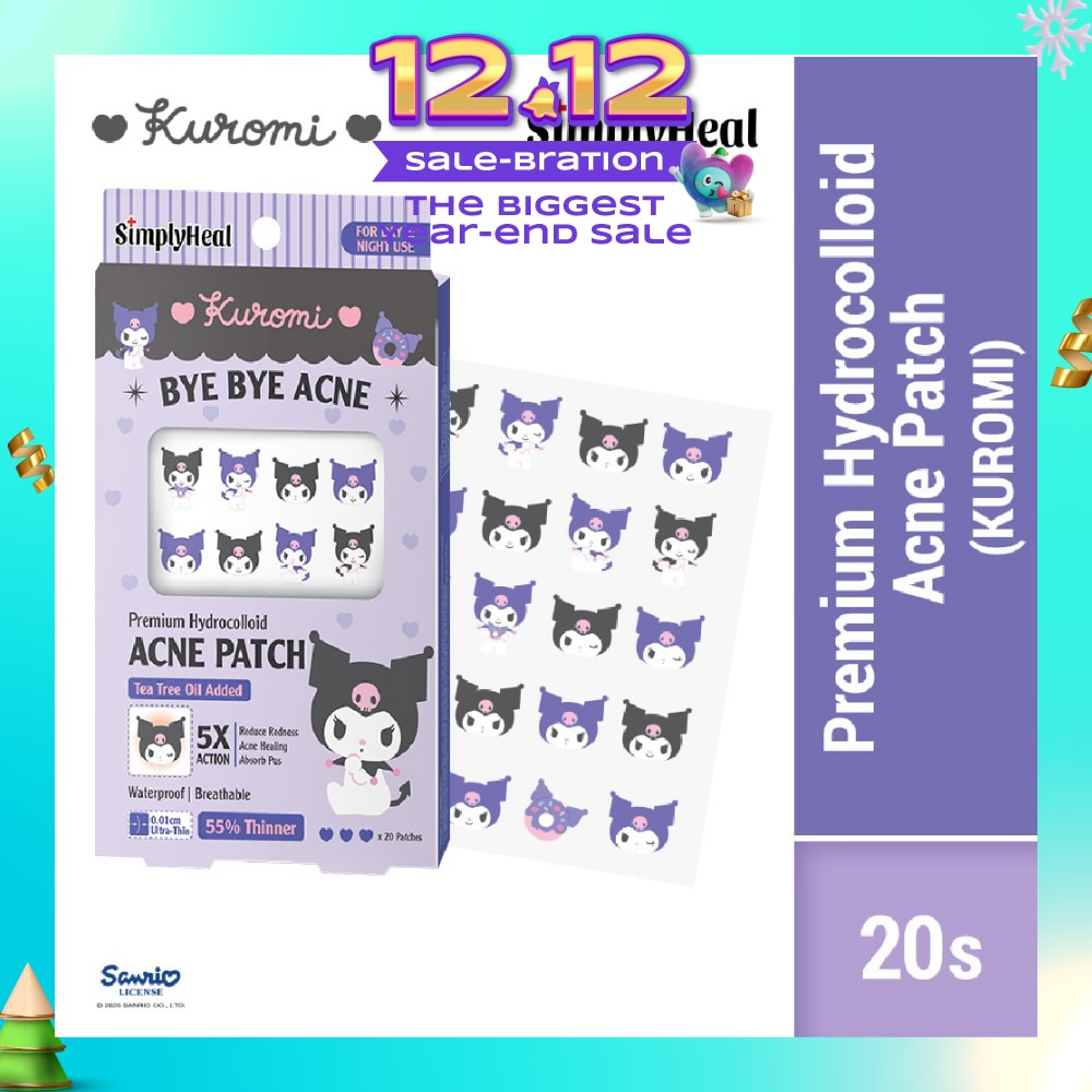 Kuromi Day & Night Premium Hydrocolloid Acne Patch 20s