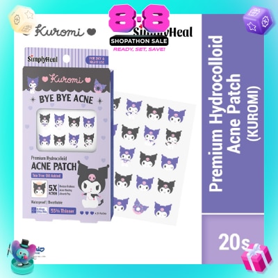 SIMPLYHEAL - Kuromi Day & Night Premium Hydrocolloid Acne Patch 20s