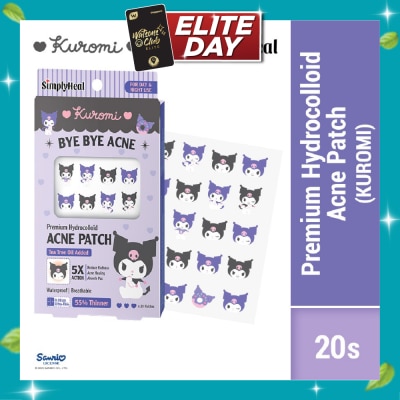 SIMPLYHEAL Kuromi Day & Night Premium Hydrocolloid Acne Patch 20s image