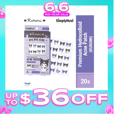 SIMPLYHEAL - Kuromi Day & Night Premium Hydrocolloid Acne Patch 20s