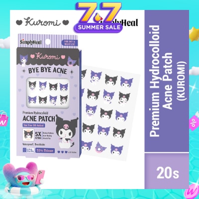 SIMPLYHEAL - Kuromi Day & Night Premium Hydrocolloid Acne Patch 20s