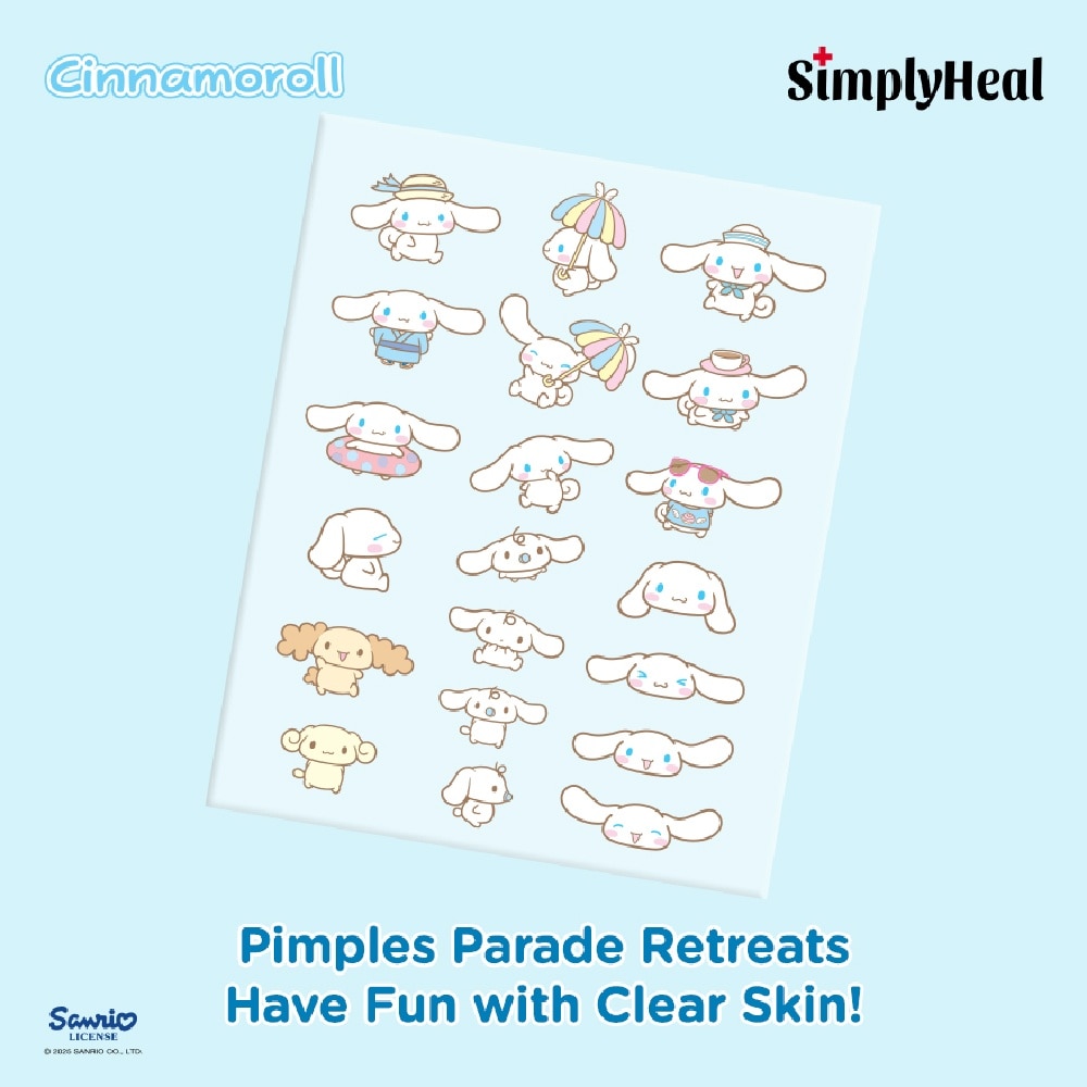 Cinnamoroll Day & Night Premium Hydrocolloid Acne Patch 20s