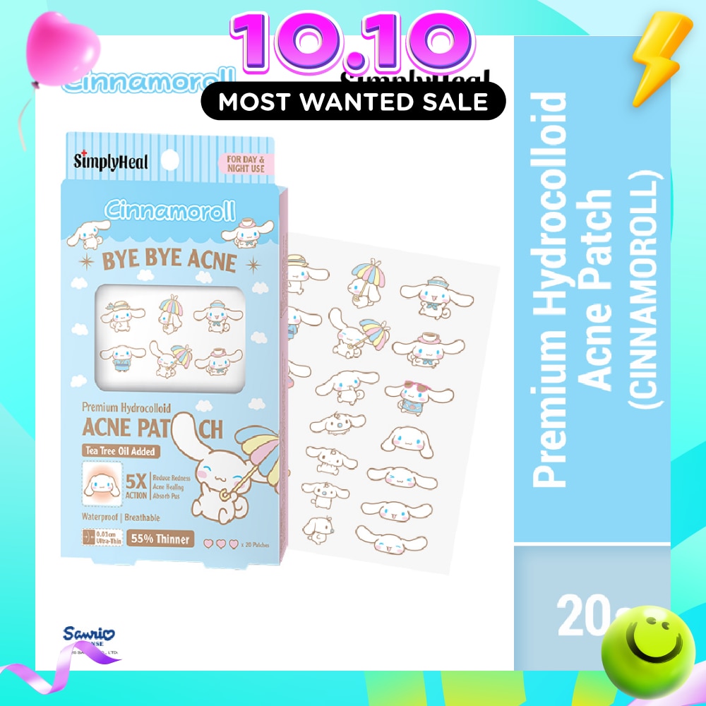 Cinnamoroll Day & Night Premium Hydrocolloid Acne Patch 20s image