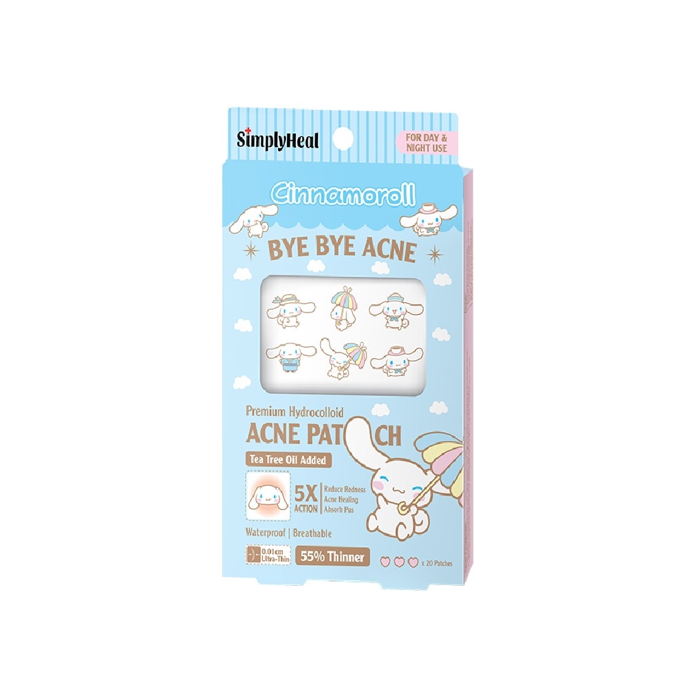 Cinnamoroll Day & Night Premium Hydrocolloid Acne Patch 20s