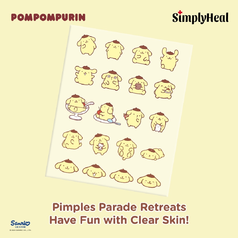 Pompompurin Day & Night Premium Hydrocolloid Acne Patch 20s