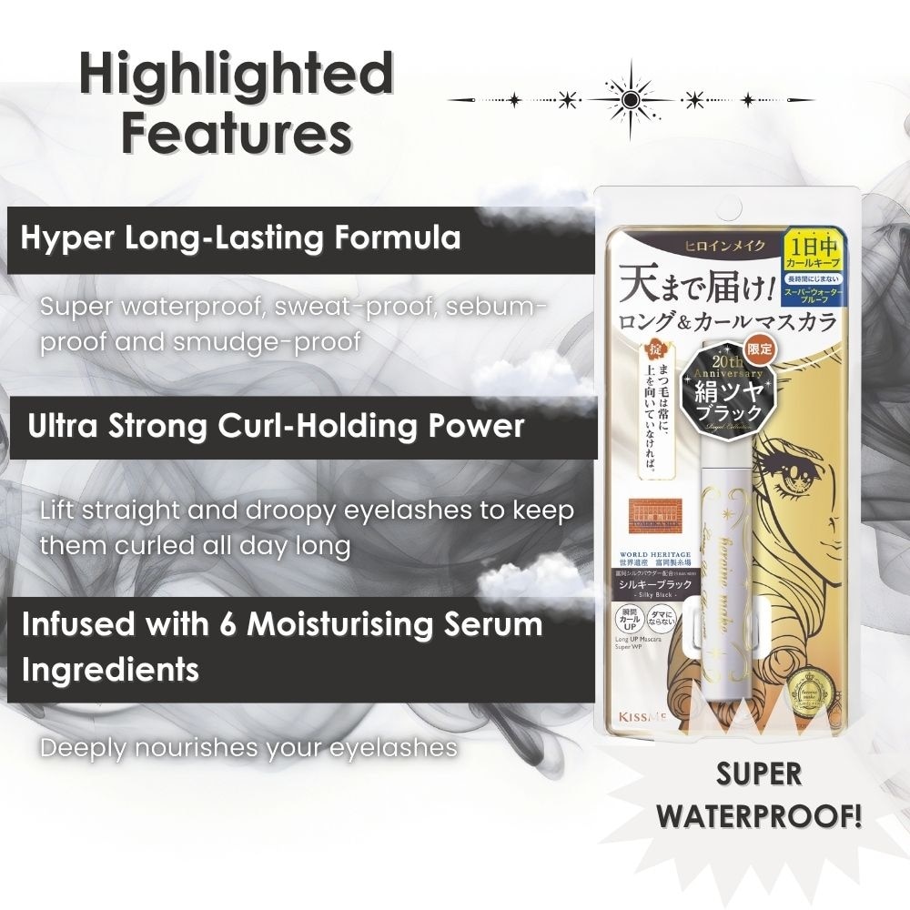 Long Up Super Waterproof Mascara #20 Silky Black 6g