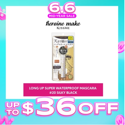 HEROINE MAKE - Long Up Super Waterproof Mascara #20 Silky Black 6g