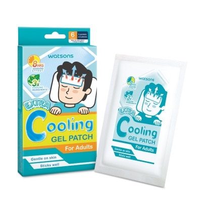 WATSONS Cooling Gel Patch For Adults 6s