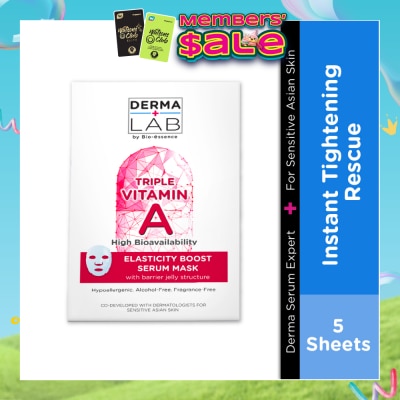 DERMA LAB - Triple Vitamin A Pro Elasticity Boost Serum Mask 25ml x 5s
