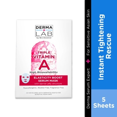 DERMA LAB Triple Vitamin A Pro Elasticity Boost Serum Mask 25ml x 5s