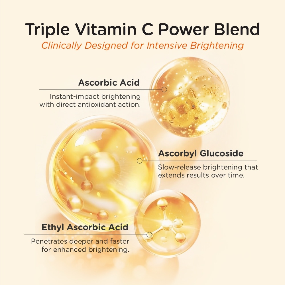 Triple Vitamin C Intensive Brightening Serum Mask 25ml x 5s