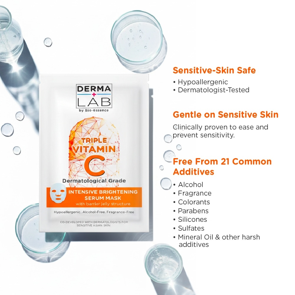 Triple Vitamin C Intensive Brightening Serum Mask 25ml x 5s