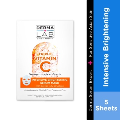 DERMA LAB - Triple Vitamin C Intensive Brightening Serum Mask 25ml x 5s