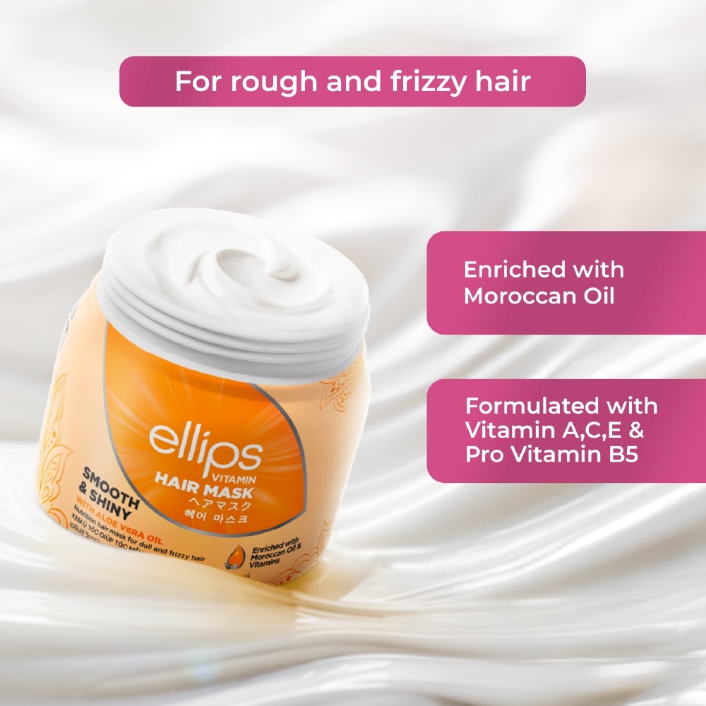 Smooth & Shiny Hair Mask With Aloe Vera Oil 200g