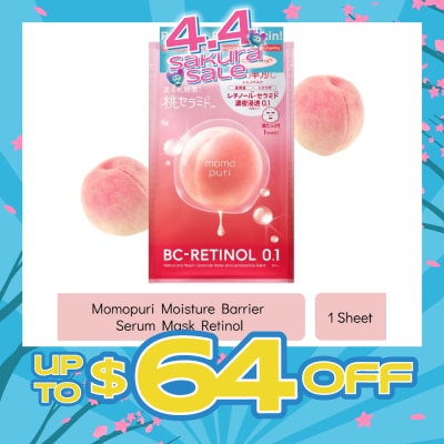 MOMOPURI - Moisture Barrier Retinol Serum Face Mask 1s