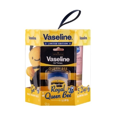 VASELINE Limited Edition Royal Queen Bee Lip Therapy & Gluta-Hya Lotion Set with Bag Charm 1s