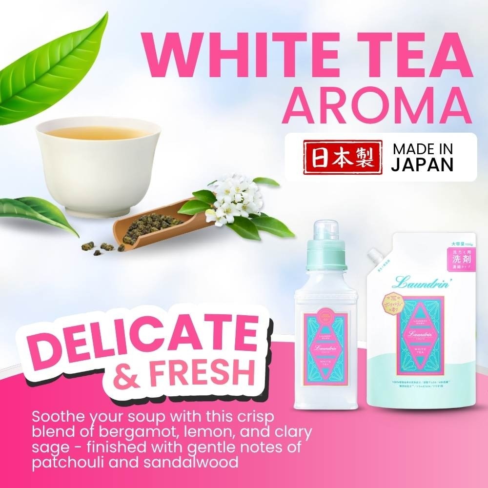 Premium Laundry Detergent White Tea Refill 720ml