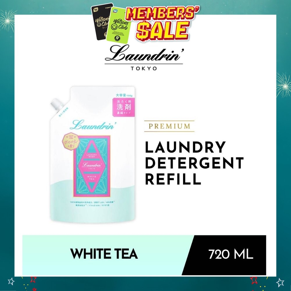 Premium Laundry Detergent White Tea Refill 720ml