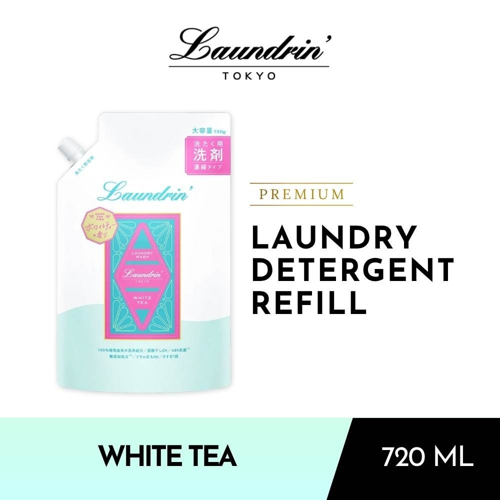 Premium Laundry Detergent White Tea Refill 720ml