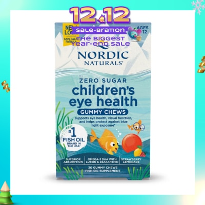 NORDIC NATURALS Children Eye Health Gummies (Multi Nutrient Support For Kid's Visual Development) 30s