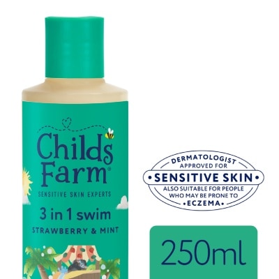 CHILDS FARM - 3-in-1 Swim Hair and Body Wash Strawberry & Mint 250ml