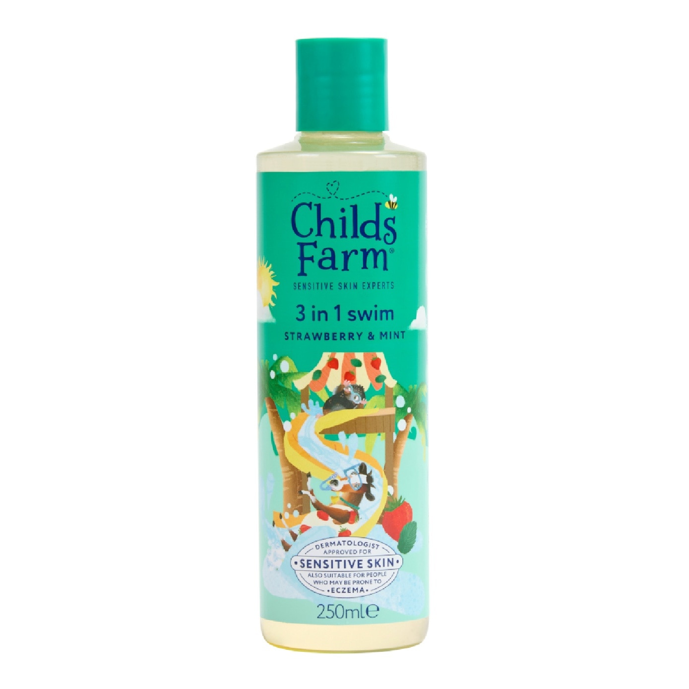 3-in-1 Swim Hair and Body Wash Strawberry & Mint 250ml