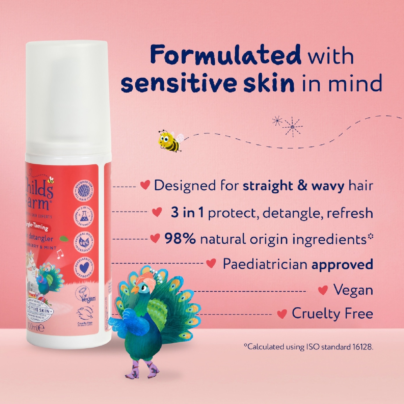 Tangle-Taming Hair Detangler Strawberry & Mint 100ml