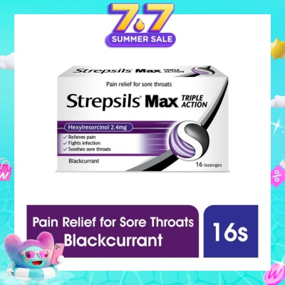 STREPSILS - Lozenges Soothing Relief for Sore Throat Max Triple Action 16s