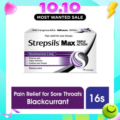 STREPSILS Lozenges Soothing Relief for Sore Throat Max Triple Action 16s image