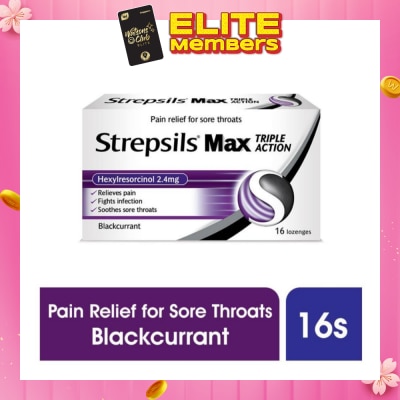 STREPSILS Lozenges Soothing Relief for Sore Throat Max Triple Action 16s