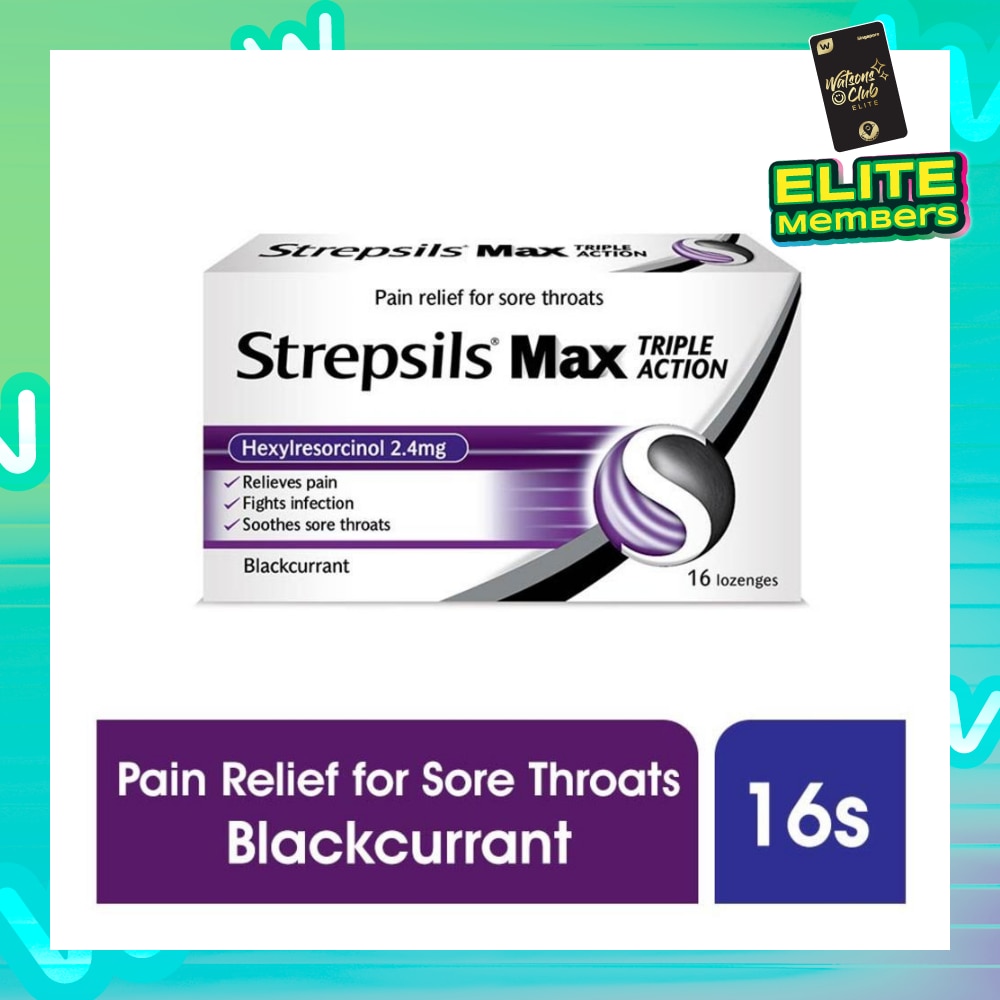 Lozenges Soothing Relief for Sore Throat Max Triple Action 16s
