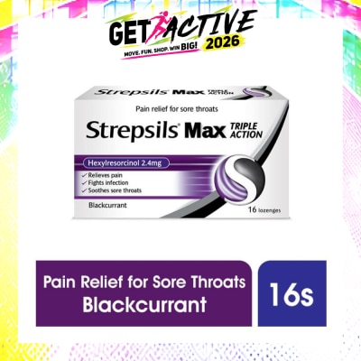 STREPSILS - Lozenges Soothing Relief for Sore Throat Max Triple Action 16s image