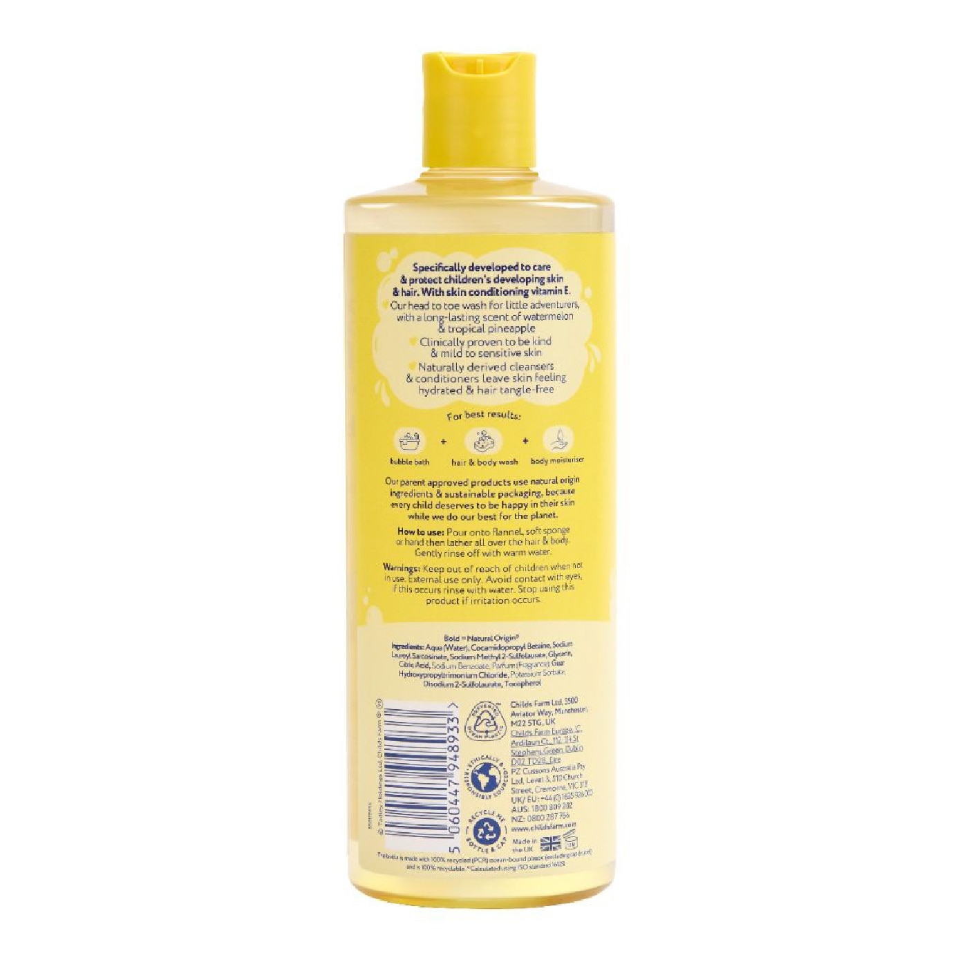 Hair & Body Wash Watermelon & Pineapple 500ml