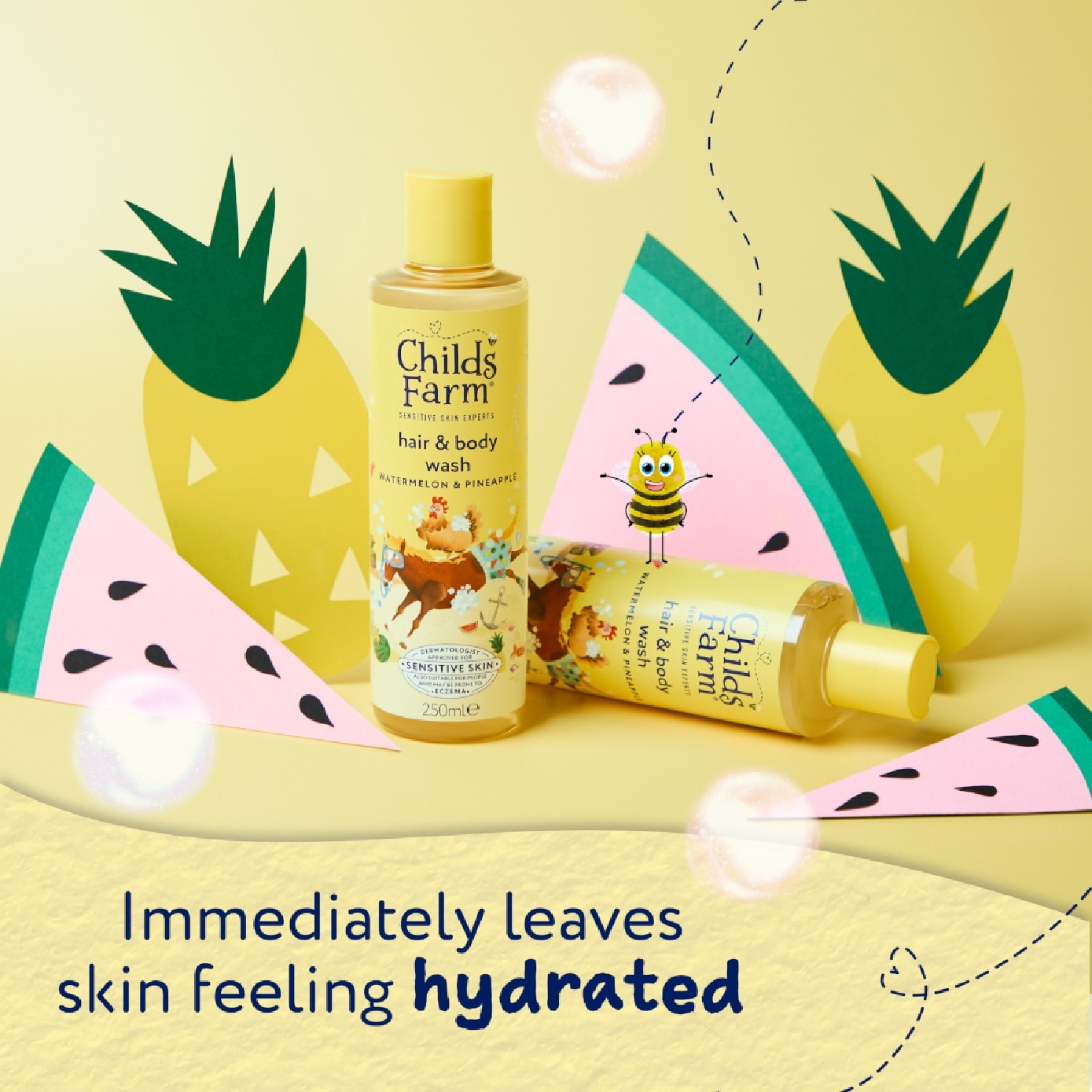 Hair & Body Wash Watermelon & Pineapple 500ml