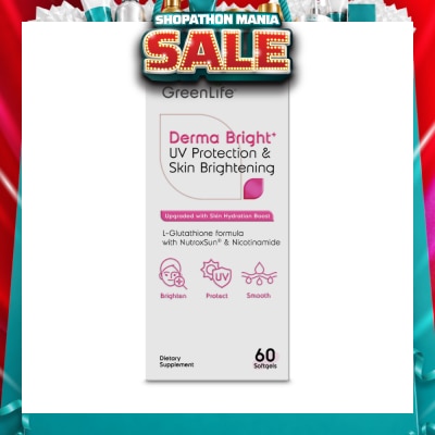 GREENLIFE - Derma Bright⁺ UV Protection & Skin Brightening Softgel 60s