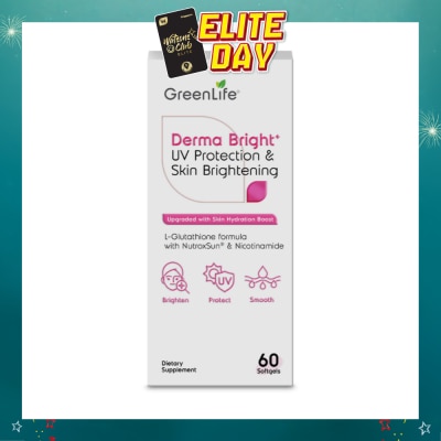 GREENLIFE - Derma Bright⁺ UV Protection & Skin Brightening Softgel 60s