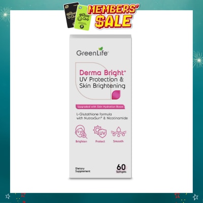 GREENLIFE - Derma Bright⁺ UV Protection & Skin Brightening Softgel 60s
