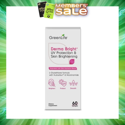 GREENLIFE - Derma Bright⁺ UV Protection & Skin Brightening Softgel 60s