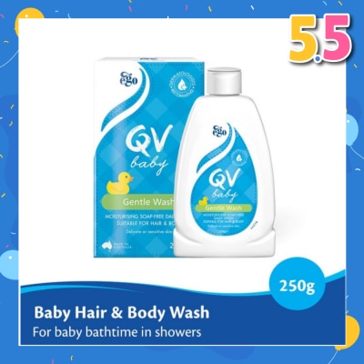 EGO QV Baby Gentle Wash For Hair & Body Wash 250g