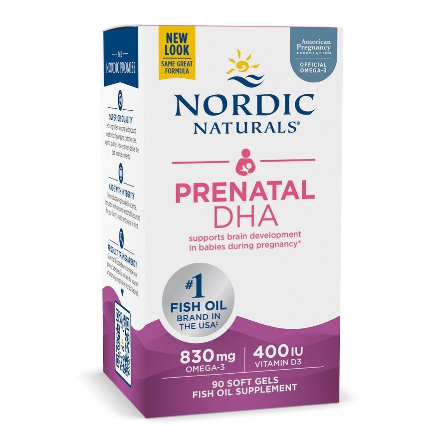 Prenatal DHA Softgel (Support Brain Development in Babies During Pregnancy & Lactation) 90s