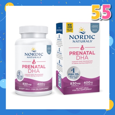 NORDIC NATURALS Prenatal DHA Softgel (Support Brain Development in Babies During Pregnancy & Lactation) 90s
