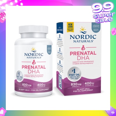 NORDIC NATURALS Prenatal DHA Fish Oil Softgel 90s (Expiry: Feb`2026)