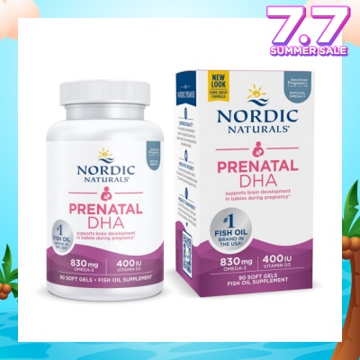 NORDIC NATURALS Prenatal DHA Softgel (Support Brain Development in Babies During Pregnancy & Lactation) 90s
