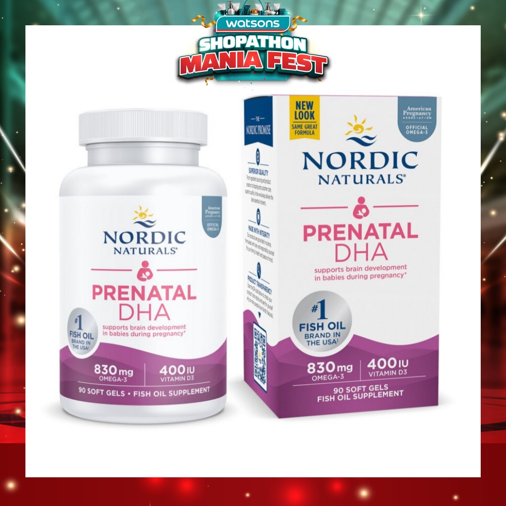 Prenatal DHA Softgel (Support Brain Development in Babies During Pregnancy & Lactation) 90s