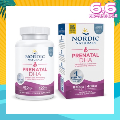 NORDIC NATURALS Prenatal DHA Softgel (Support Brain Development in Babies During Pregnancy & Lactation) 90s