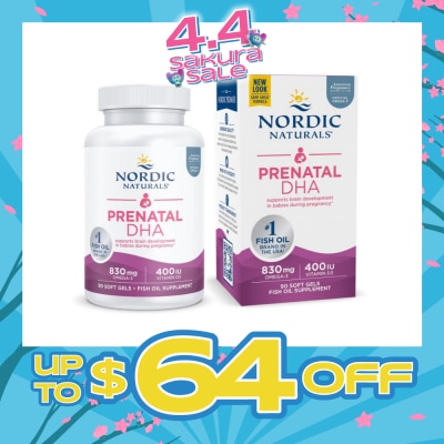 NORDIC NATURALS - Prenatal DHA Softgel (Support Brain Development in Babies During Pregnancy & Lactation) 90s