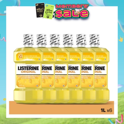 LISTERINE - Listerine Antiseptic Mouth Wash Original (For Fresher Breath) 1L x 6s